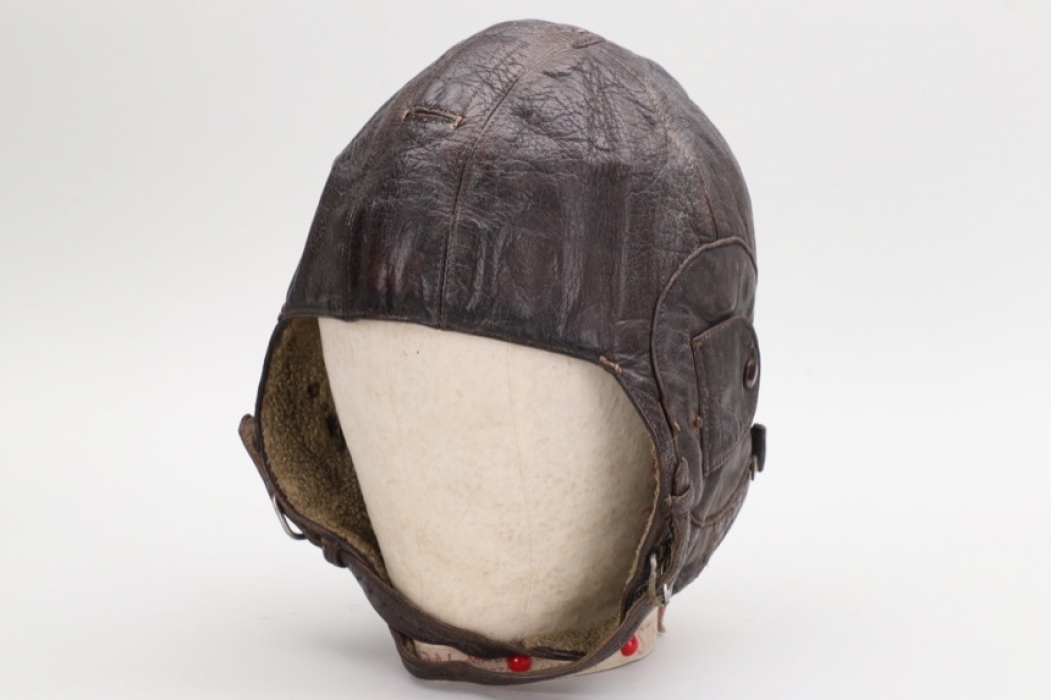 Luftwaffe glider pilot's leather helmet