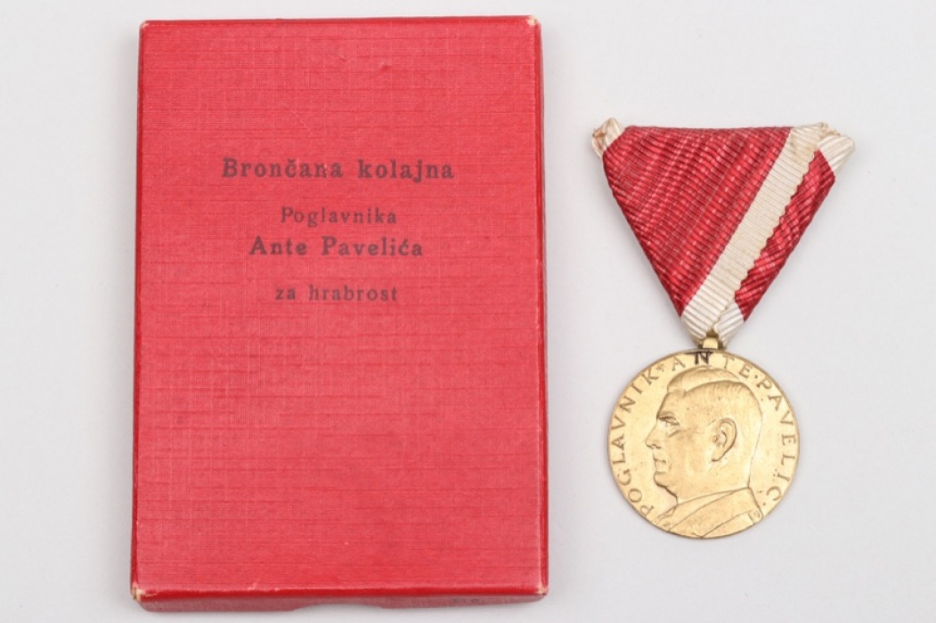 Croatia - Bravery Medal in bronze in case