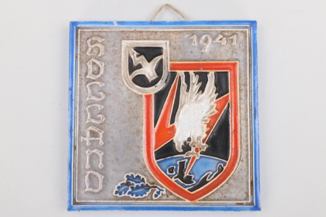 Nachtjagd 1941 wall tile - Westraven, Utrecht