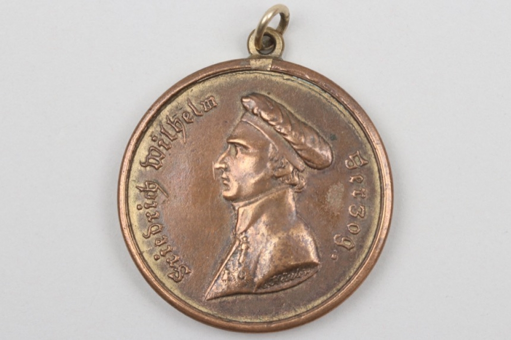 1.Jaeg.Bat. Waterloo medal 1815 to Anton Rahls