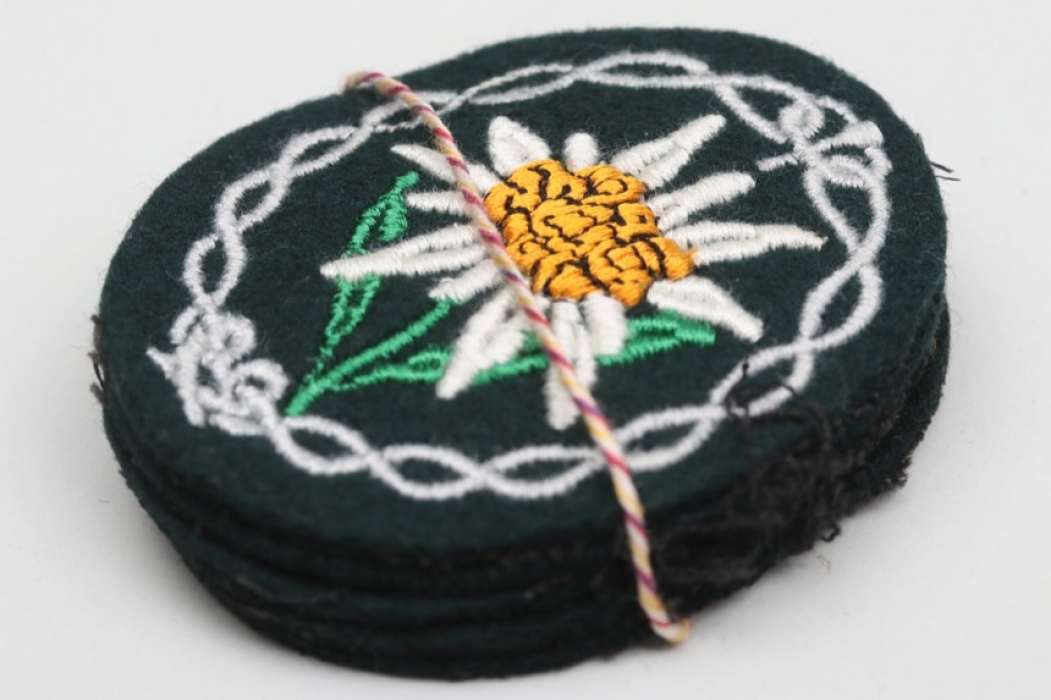 5 + Heer Gebirgsjäger Edelweiss sleeve badges