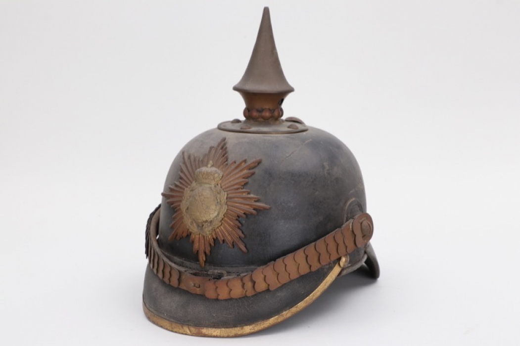 Saxony - M1871 infantry spike helmet - EM