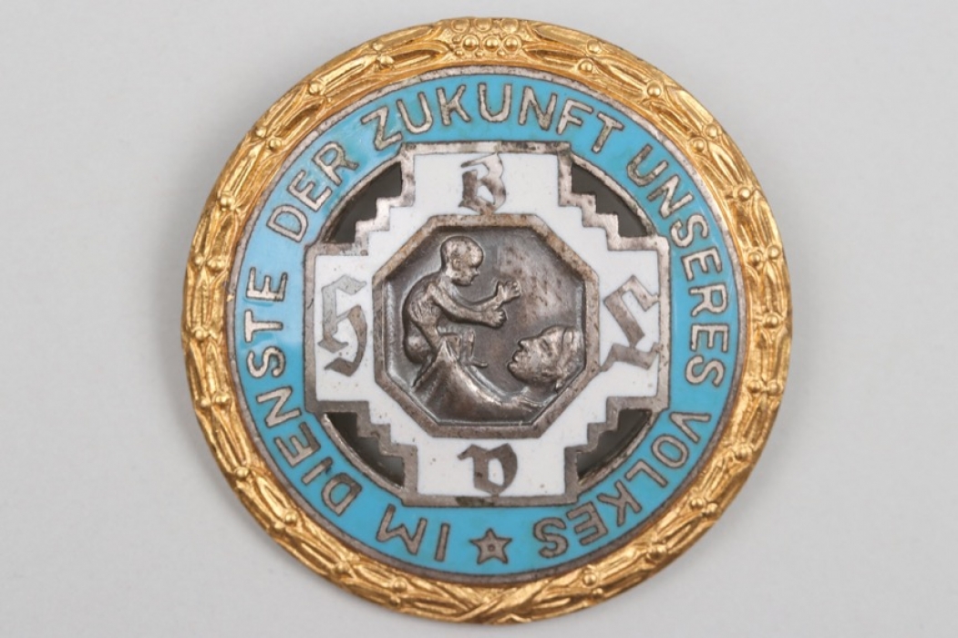 Bavaria - enamel Midwife Merit Brooch in gold