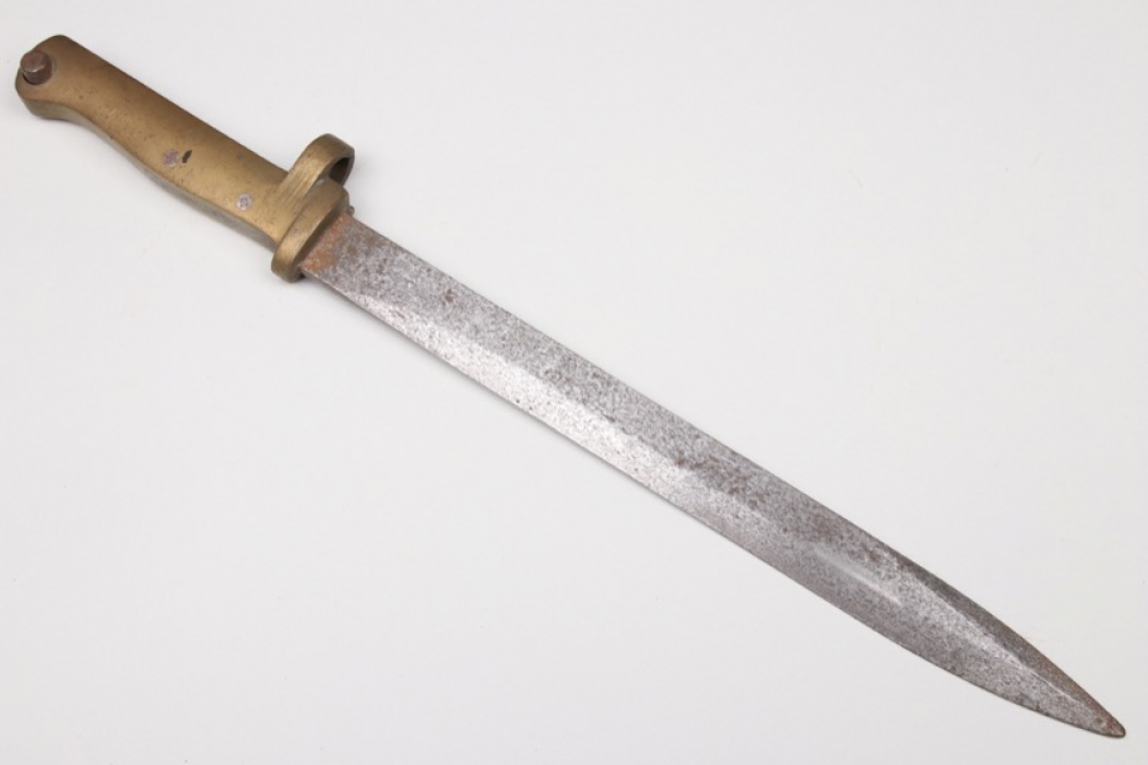 Imperial Germany - "Ersatz" bayonet 88/98 with brass handle