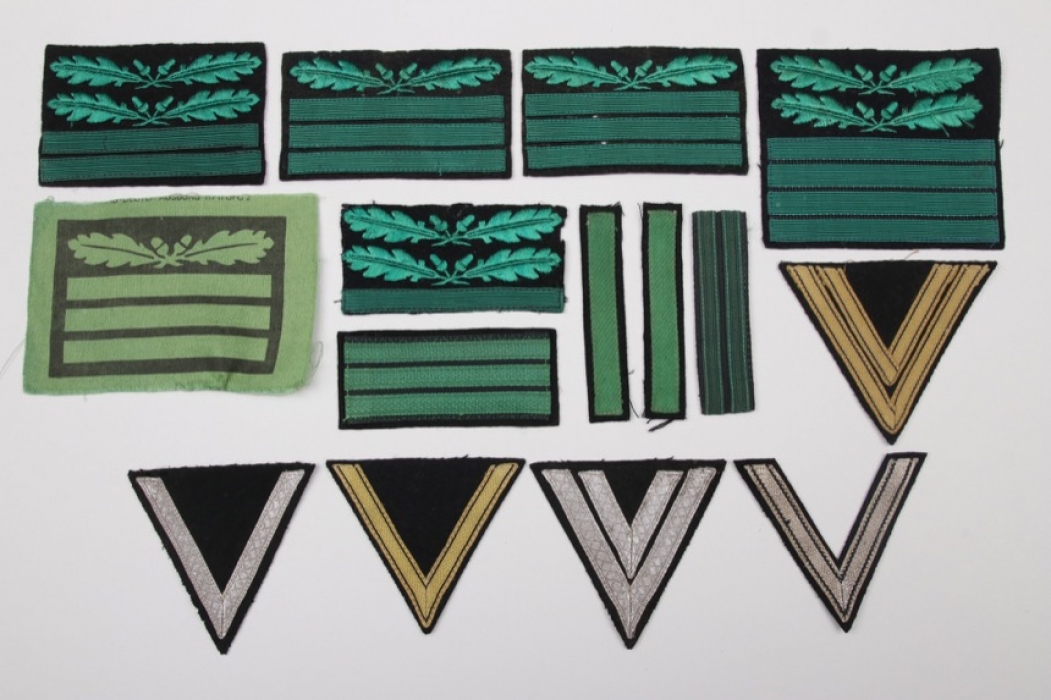 15x SS rank insignia & "Alter Kämpfer" chevron