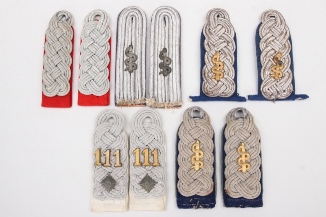 5x Heer officer's shoulder boards