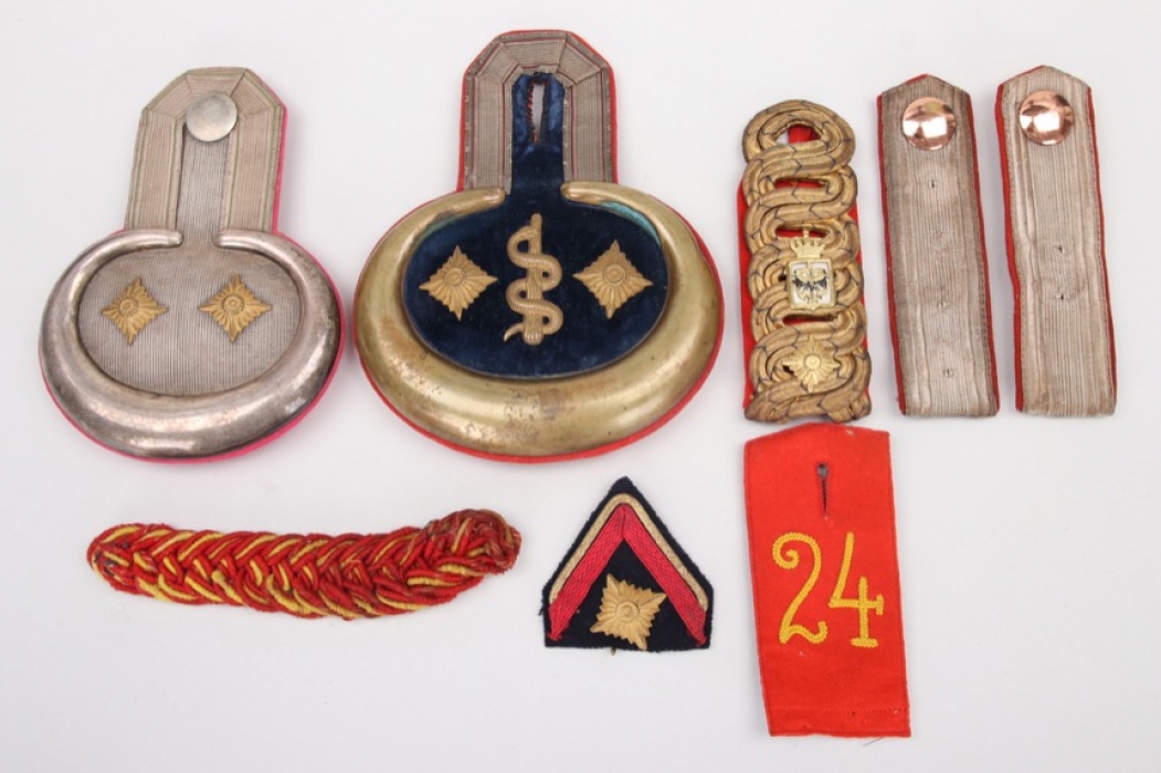 7 x Imperial Germany - shoulder boards & epaulettes