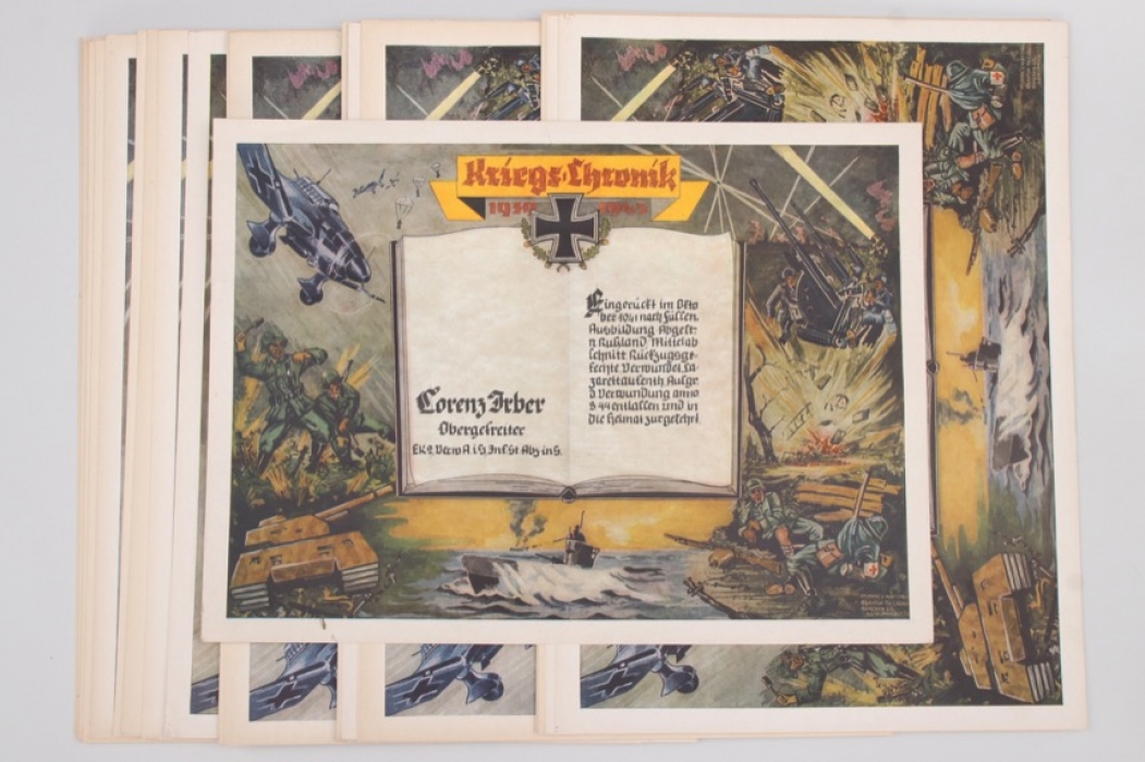 32 x "Kriegs-Chronik 1939-1945" WWII chronicles