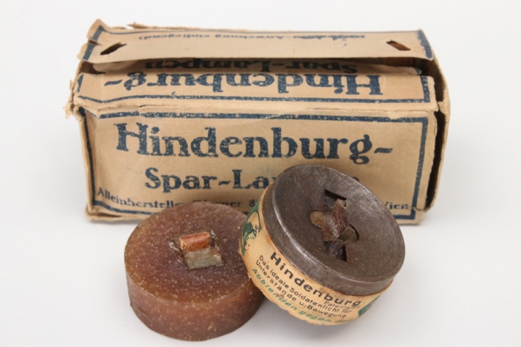 WWI & WWII "Hindenburg" lights in box