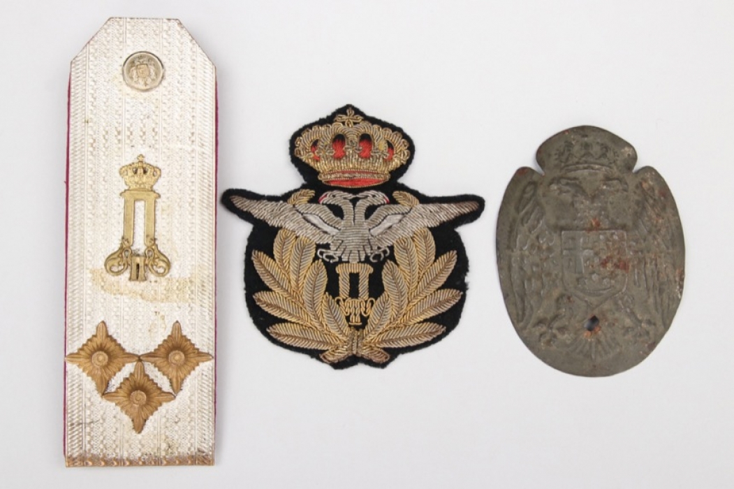 Kingdom of Yugoslavia - insignia lot