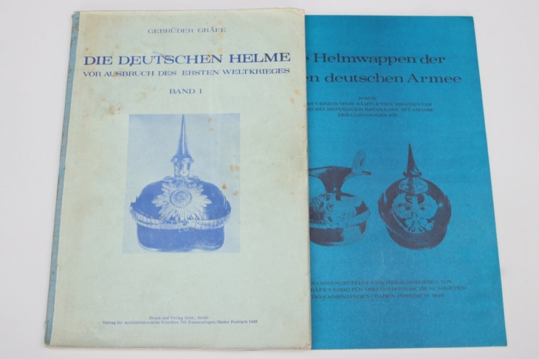 2 x booklets "Die Deutschen Helme" & "Deutsche Helmwappen"