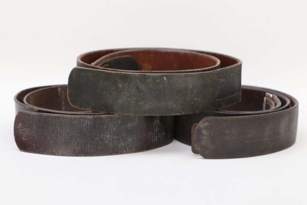 Wehrmacht/NSDAP three EM/NCO belts