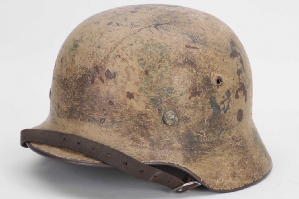 Wehrmacht M35 camo helmet - EF62