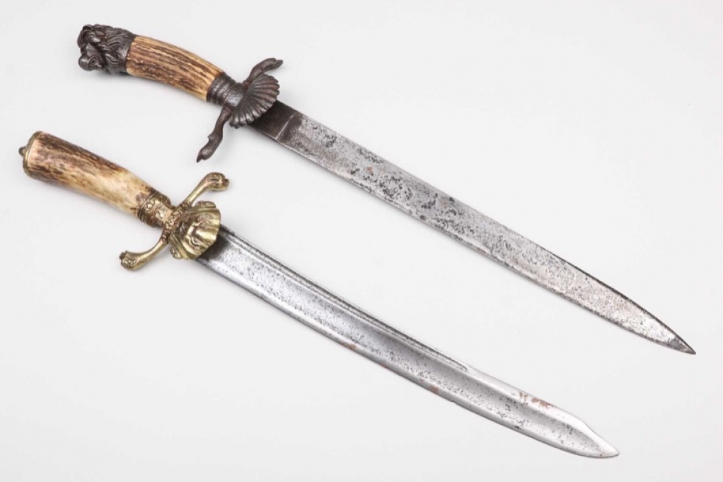 Two forestry daggers "Hirschfänger"