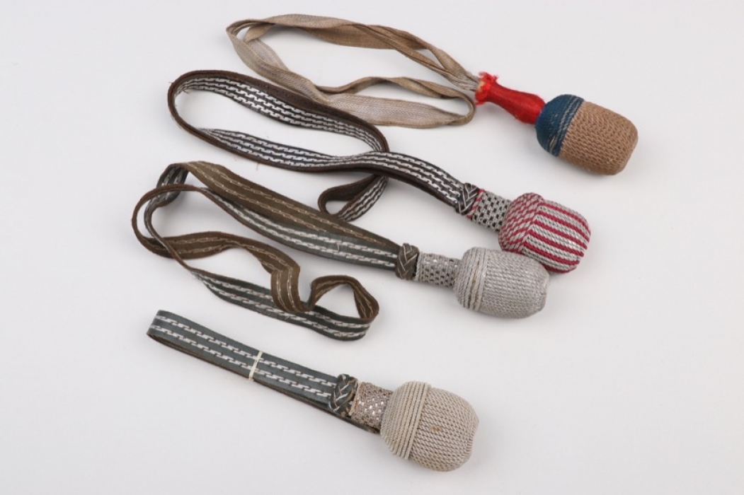 Third Reich 4 bayonet / sabre knots / portepees