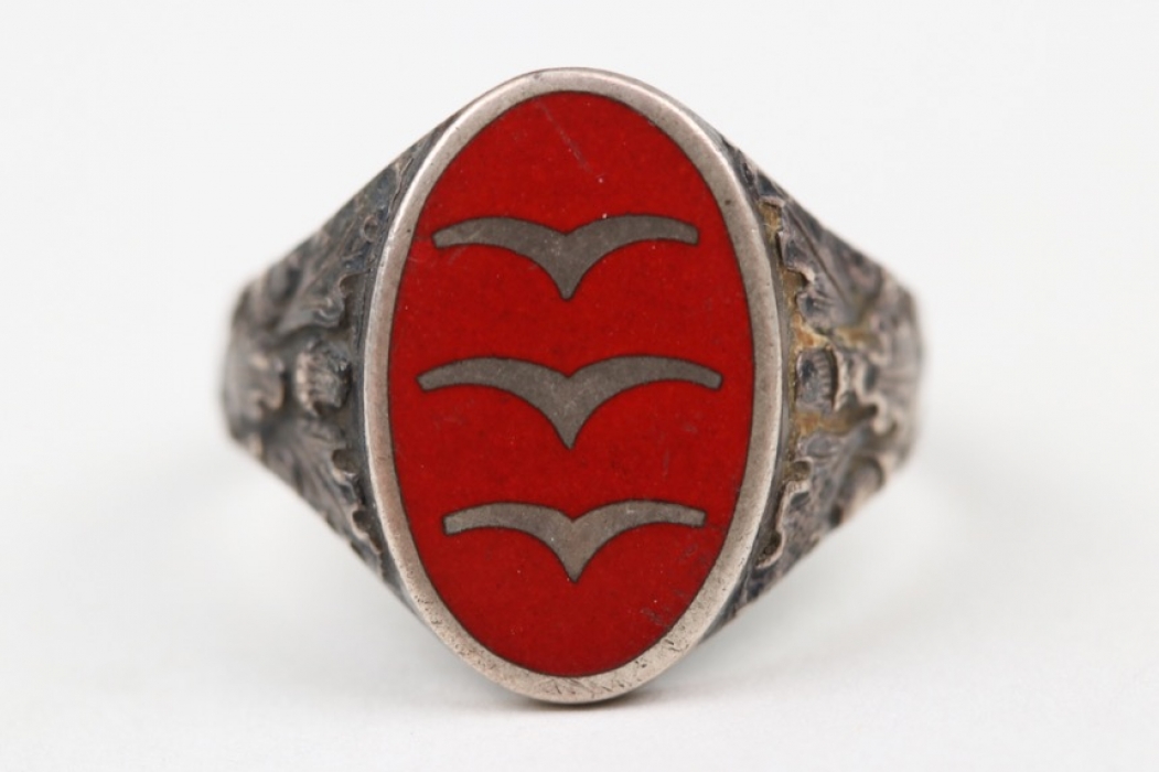 Luftwaffe Flak enamel rank ring - 835