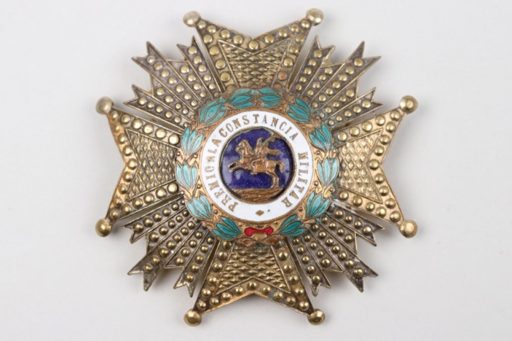 Order of Saint Hermenegild, Breast Star (Commander)