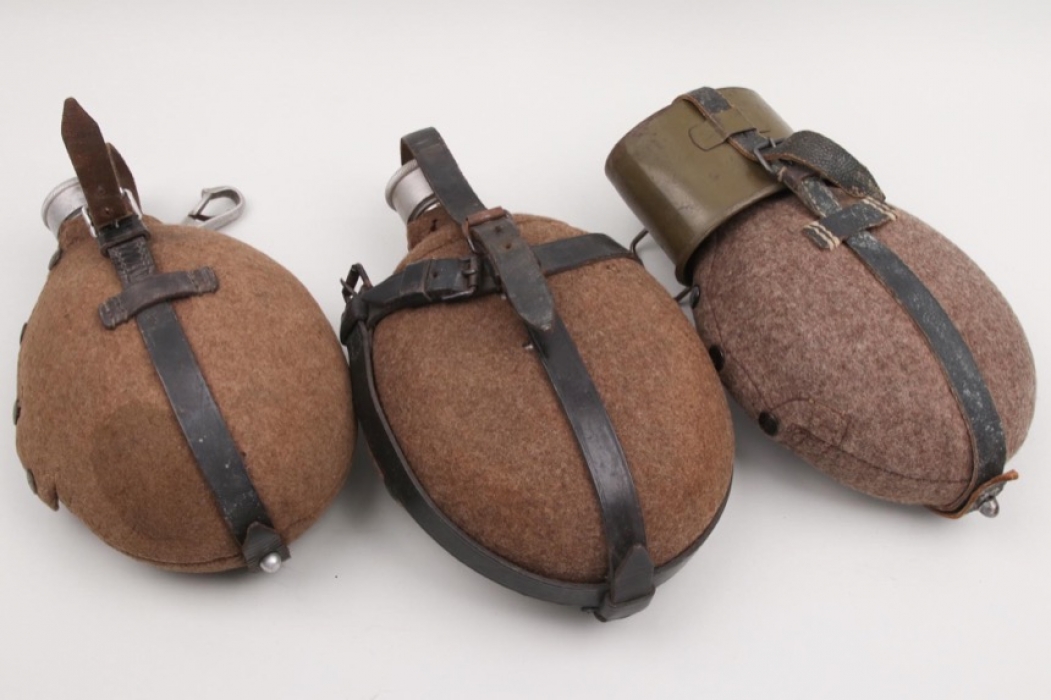 Wehrmacht - Lot of three canteens