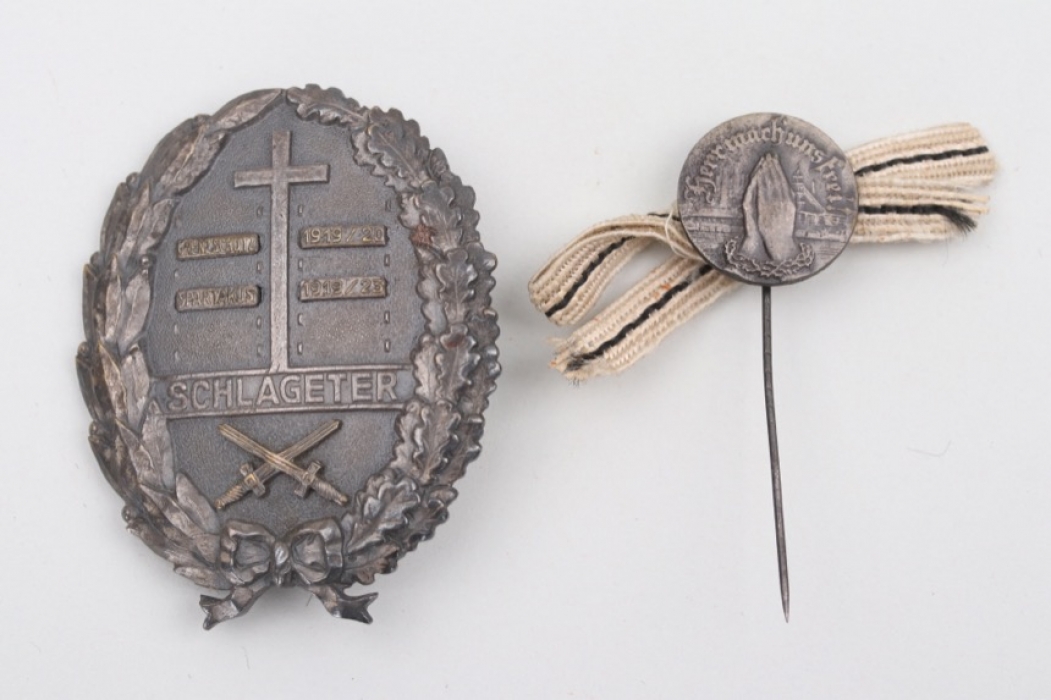 Freikorps Schlageter Badge & Organization Rauh Badge