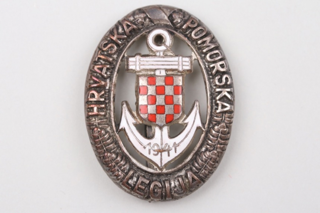 Merit Badge of the Croatian Naval Legion in Silver 1941