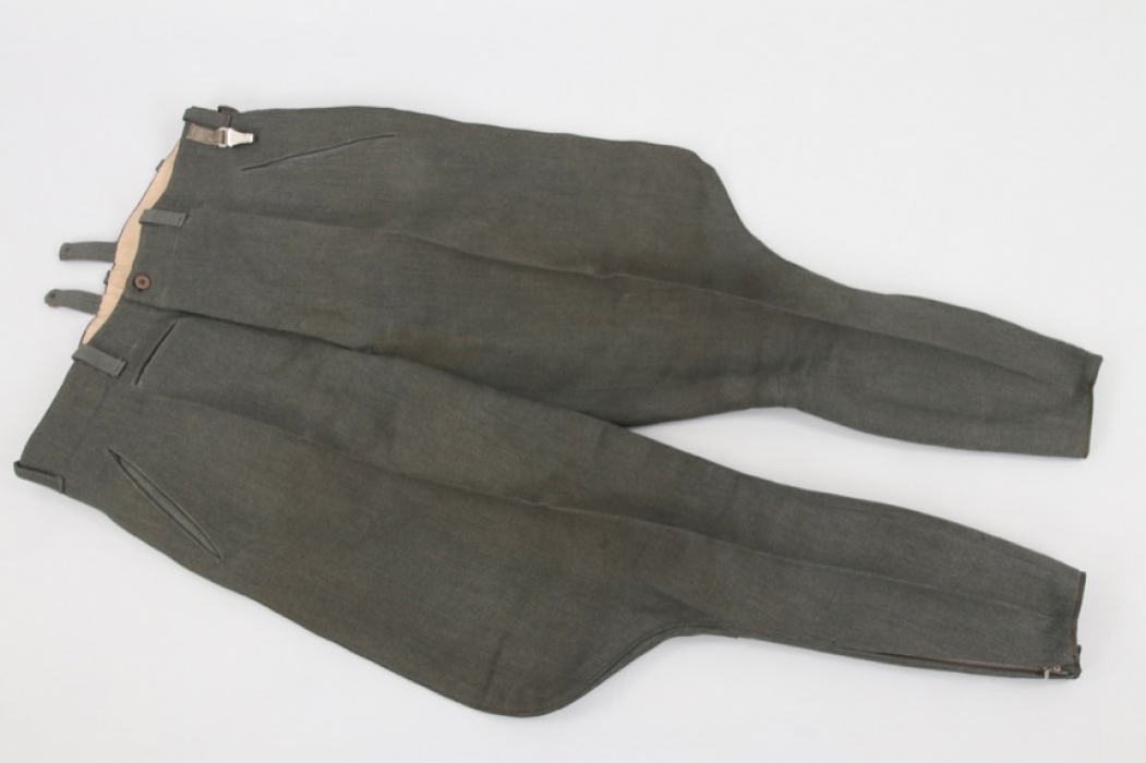 Heer / Waffen-SS officer's breeches - Italian gabardine