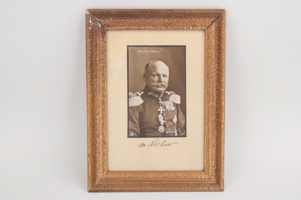 von Lochow - signed postcard in frame