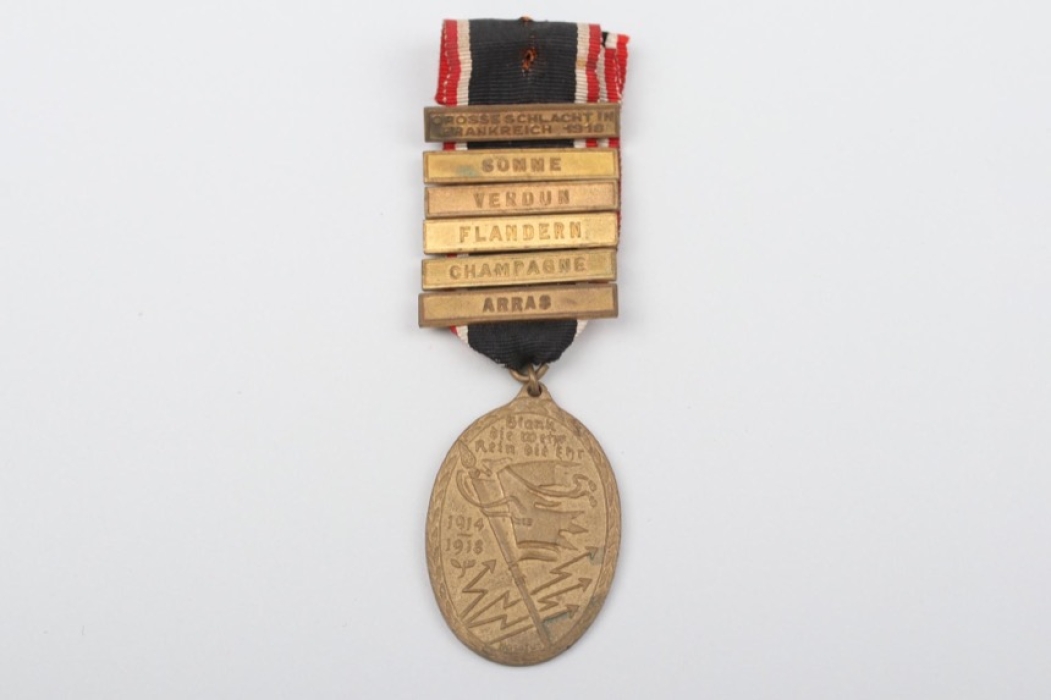 Kyffhäuser War Commemorative Medal 1914/1918 with six battle clasps