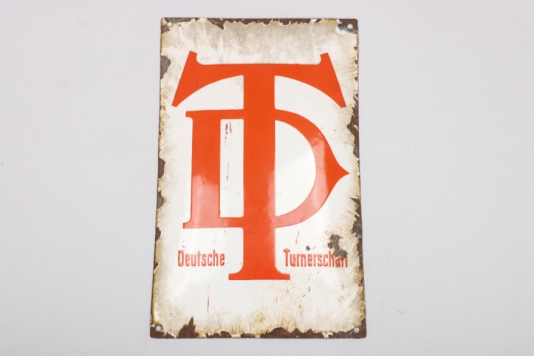 Deutsche Turnerschaft "DT" enamel sign - 39.5x24.5