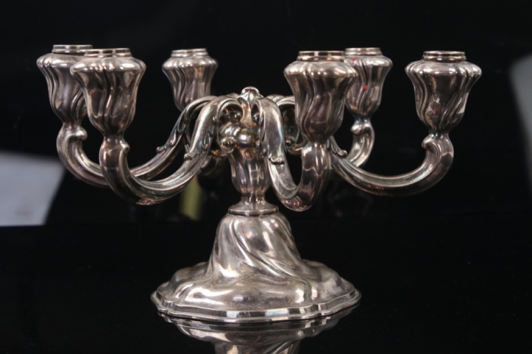 Massive candle holder from 835 silver - Generalkommando IV. Armeekorps