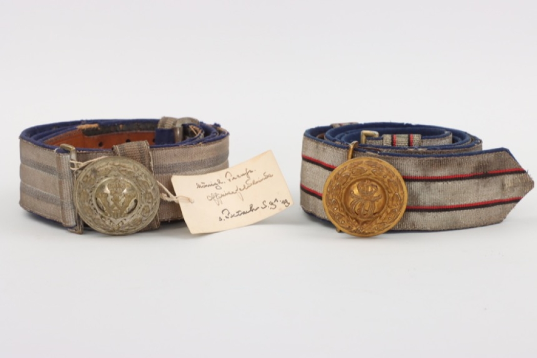 Württemberg & Prussian officer's dress belt and buckle