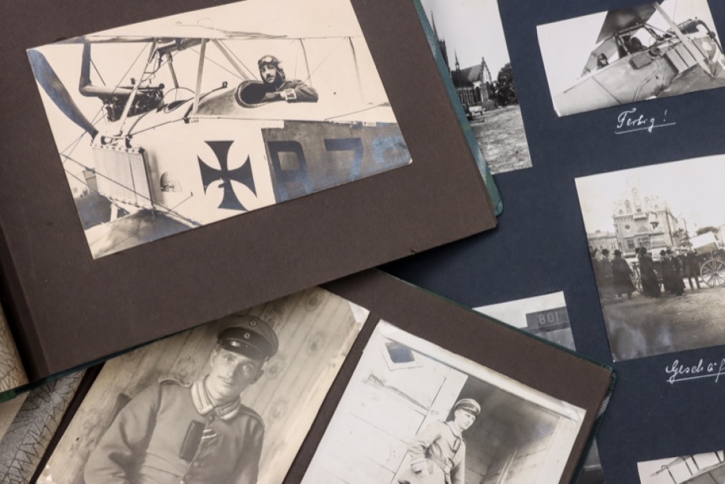 WWI Feldflieger-Abteilung 21 four photo albums