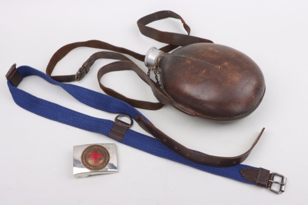 Red Cross buckle, Canteen, Dagger belt