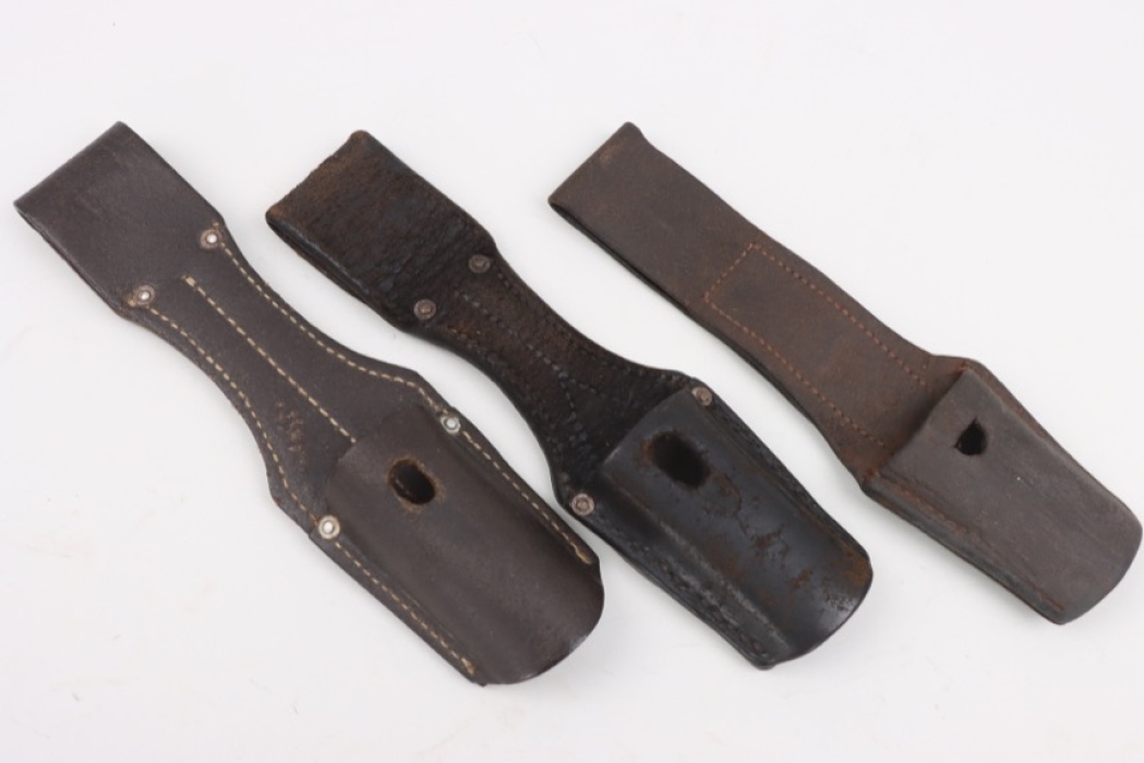 3 + Wehrmacht bayonet leather frogs