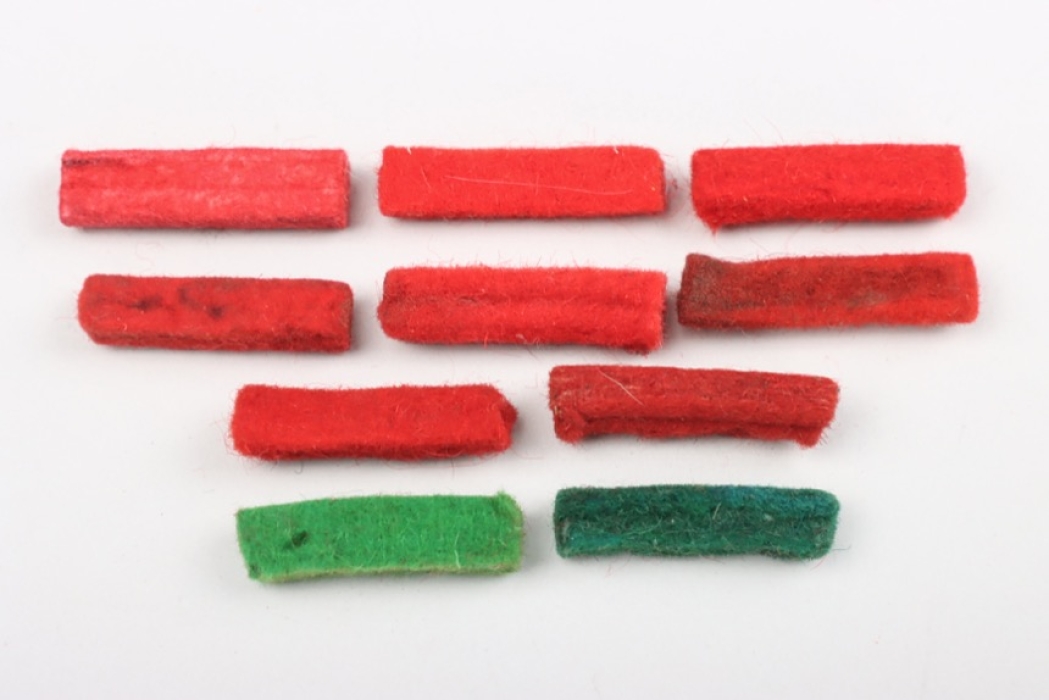 Wehrmacht ten bayonet slot felt plugs