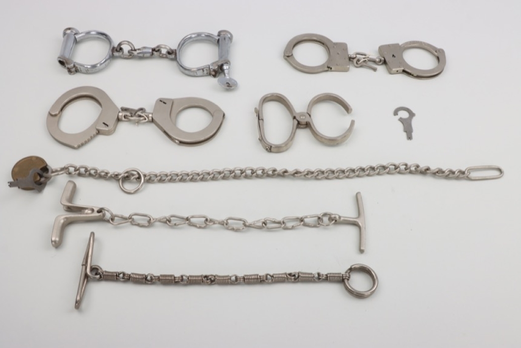 Lot of german & international Police handcuffs