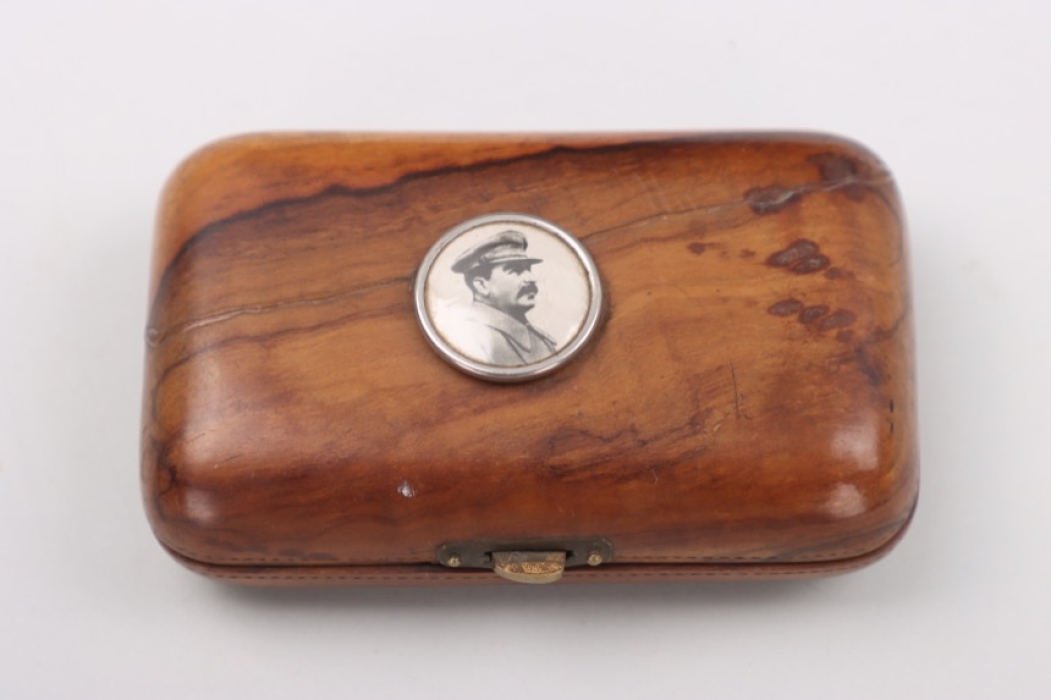 Soviet Russian patriotic wooden case