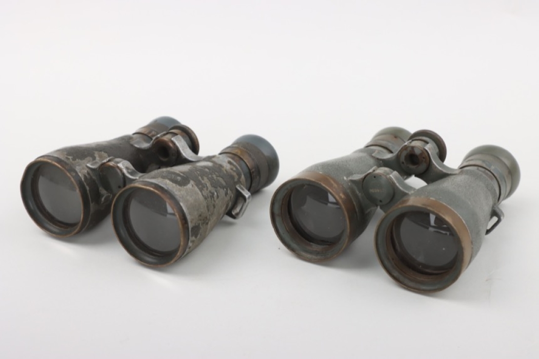 2 x WWI binoculars 08