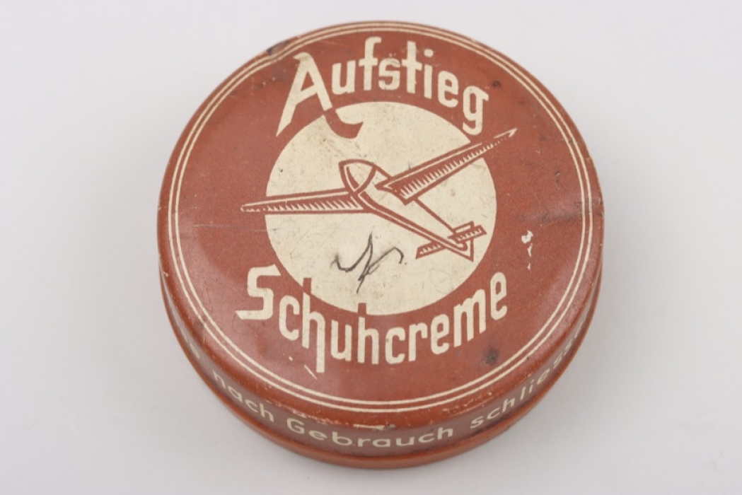 Tin box for "Aufstieg" shoe cream