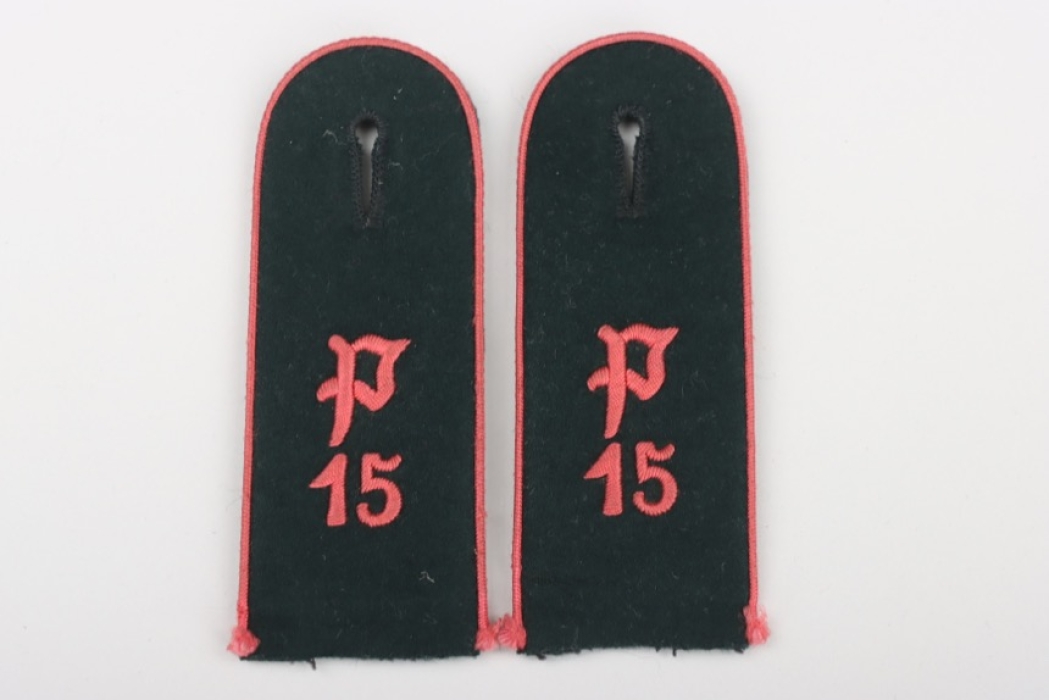 Panzerjäger-Abteilung 15 EM shoulder boards