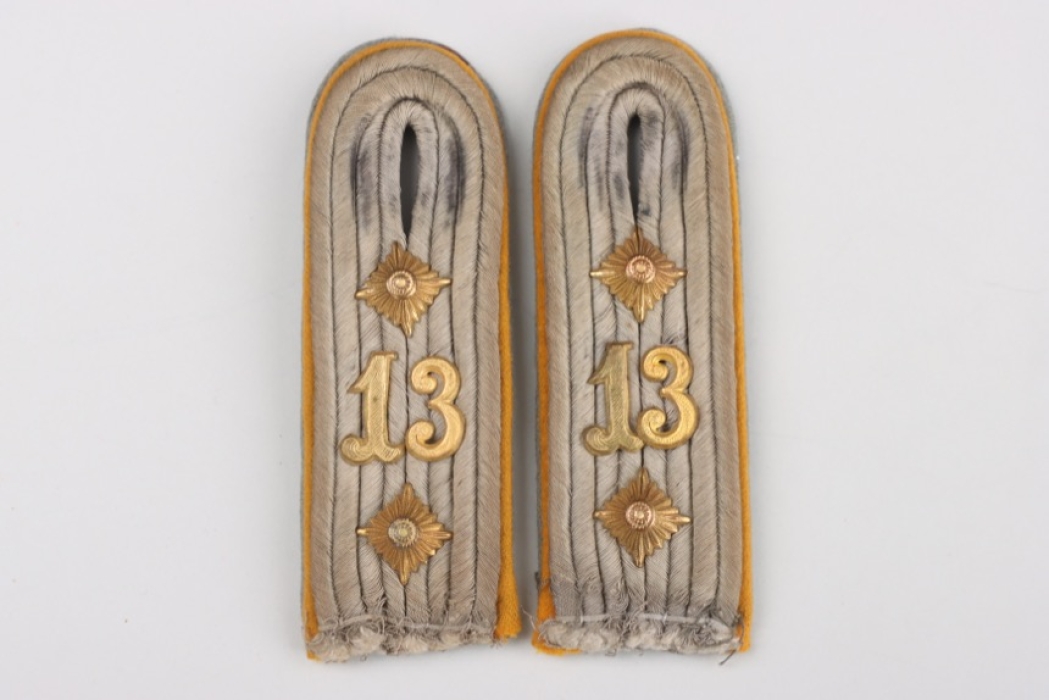 Kavallerie-Rgt. 13 shoulder boards for a Rittmeister der Reserve