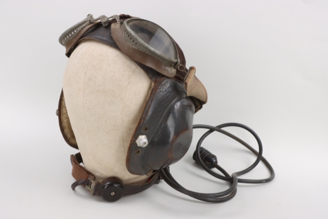 Luftwaffe flight helmet LKpN101 (net version) + goggles