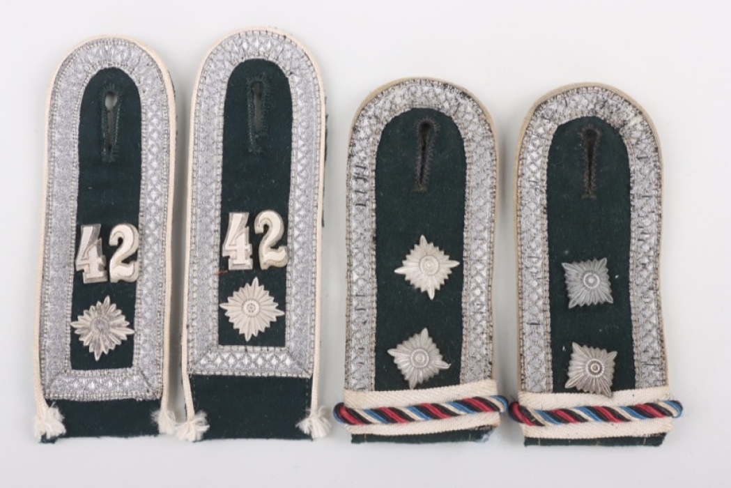 2 x Heer Infanterie NCO's shoulder boards