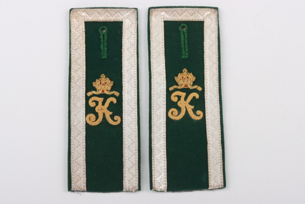 k.k. Tiroler Landesschützen shoulder boards for an Oberoffizier