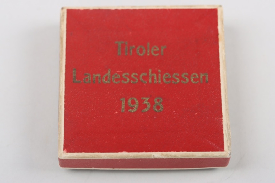 Case of issue to "Tiroler Landesschiessen 1938" shooting badge