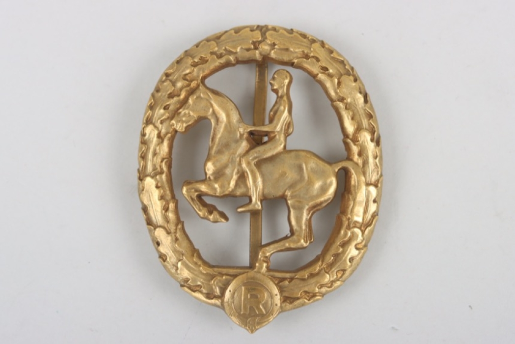 German Horseman's Badge 1st Class in Gold - Lauer