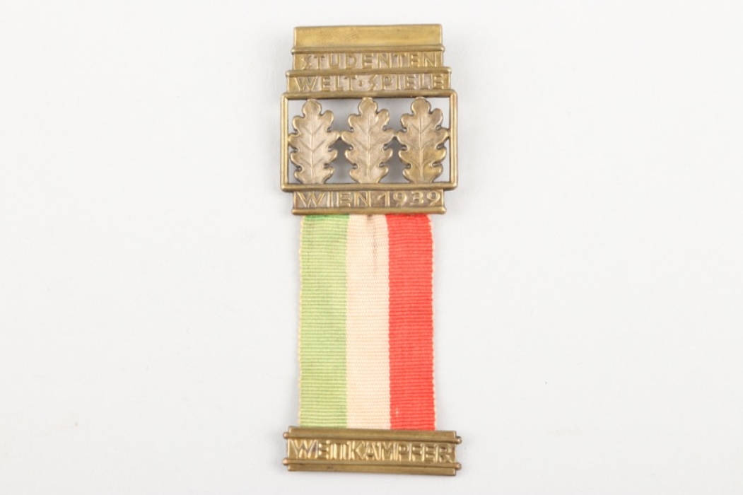 1939 Studentenweltspiele (SWS) Italian participants badge