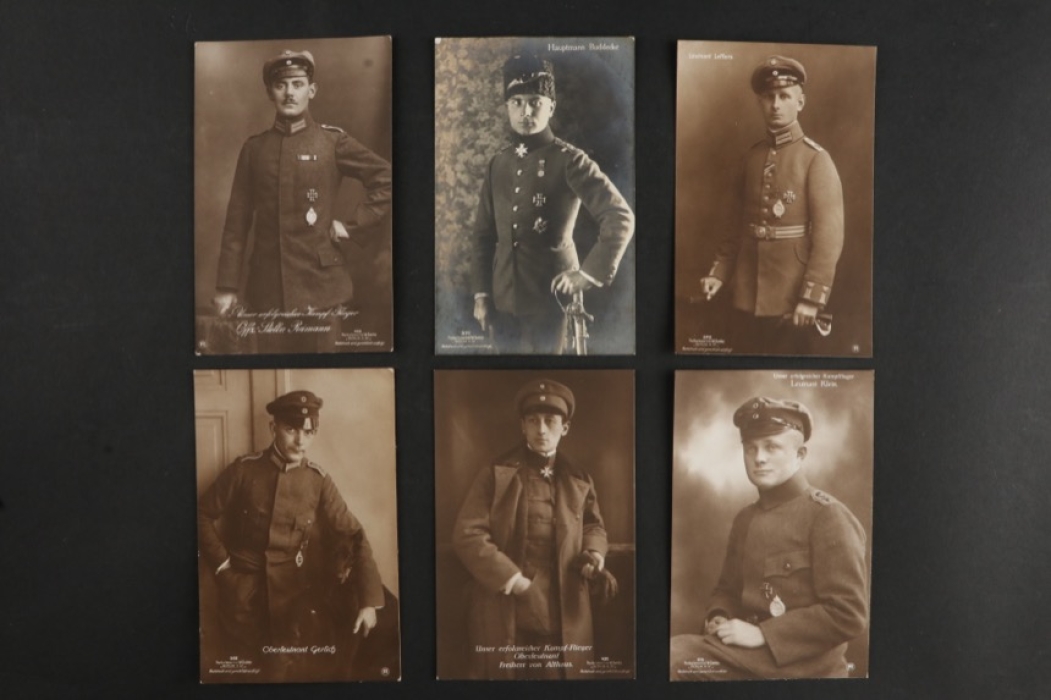 Postcards of WWI Aviators and Heros