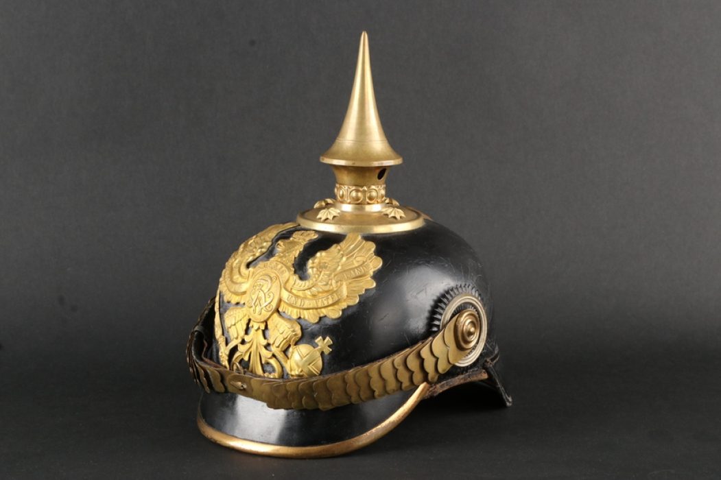 Spike helmet for Officers Grenadiers with carrying case