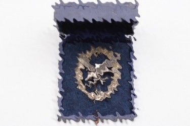 Luftwaffe Radio Operator & Air Gunner's Badge in case - Juncker