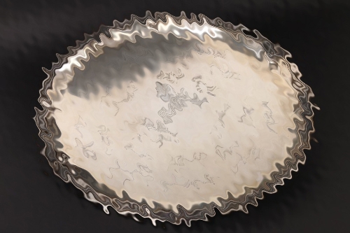 Adolf Hitler - silver tray of "Aviso Grille"